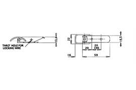 INSU-W-RAPID IWR 802 Toggle Latch with Hook (SS304)