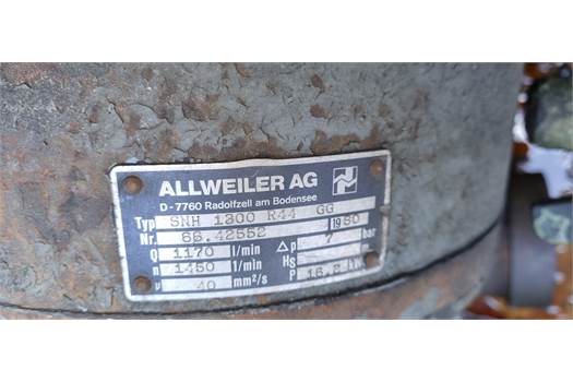 ALLWEILER SHN1300 SR44U3-W1, PSN:6642552 