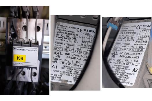 BENEDIKT & JAGER K3-62K00-230 CAPACITOR CONTACTOR