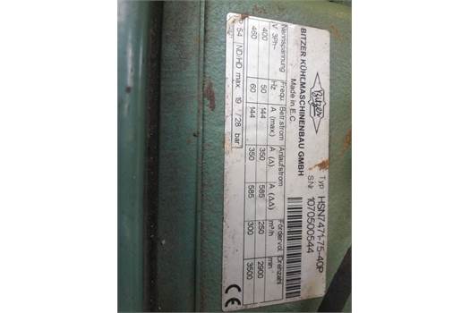 Bitzer 1070500544, Type:HSN7471-75-40P COMPRESSOR