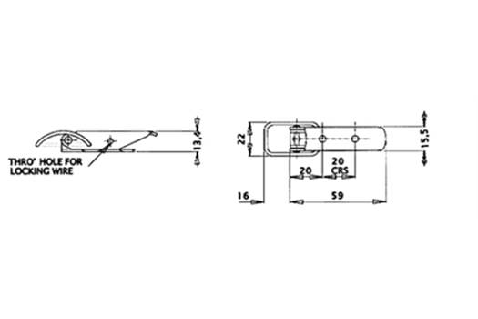 INSU-W-RAPID IWR 802 Toggle Latch with Hook (SS304) 