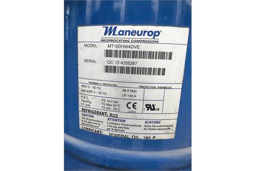 Maneurop (Danfoss) MT160HW4DVE COMPRESSOR