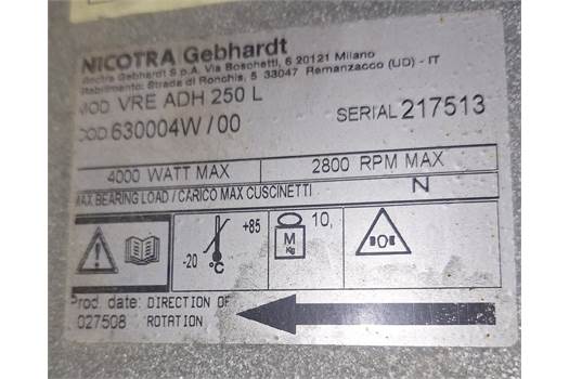 Nicotra ADH E0-250 630004W fan without motor