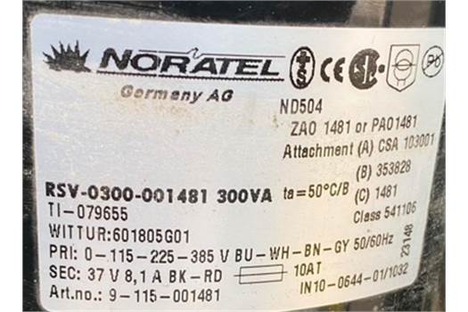 Noratel RSV-0300-001481 300VA 