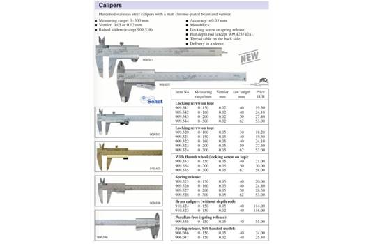 SCHUT 909.520 calipers