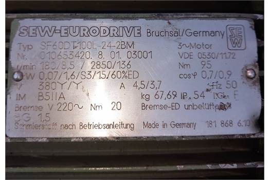 Sew Eurodrive SF60DT100L-24-2BM 