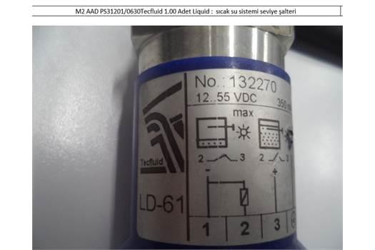 Tecfluid LD-61/INOX/1 LEVEL SWITCH LD61