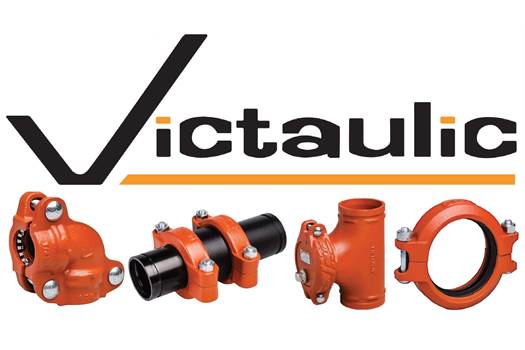 Victaulic 'Mechanical Clamp, Ductile Iron, FGE, PN2.1MPa, Victaulic Firelock  Fittings, Galvanized , DN100 
